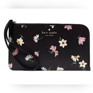 Kate Spade Floral New York Saffiano Leather Clutch (NWT)